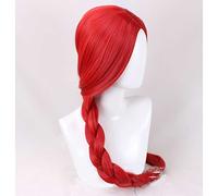 MAOMA Perruque Cosplay Anime,Identity V Priestess Fiona Gilman Perruque,Red Long Braided Perruque,avec Filet de Cheveux Gratuit,pour Fête Carnaval Halloween Perruques(Color:Style 1)