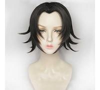 MAOMA Perruque Cosplay Anime,Identity V Prospector Norton Campbell Perruque,Black Short Perruque,avec Filet de Cheveux Gratuit,pour Fête Carnaval Halloween Perruques