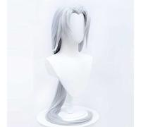 MAOMA Perruque Cosplay Anime,Identity V WU Chang White Perruque,Long Silver Perruque,avec Filet de Cheveux Gratuit,pour Fête Carnaval Halloween Perruques