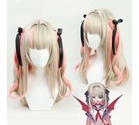 MAOMA Perruque Cosplay Anime，Makaino Ririmu Perruque，Light Blonde Perruque，avec Filet de Cheveux Gratuit，pour Fête Carnaval Halloween Perruques(Size:Style 3)