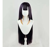 MAOMA Perruque Cosplay Anime，Ninomae Ina NIS Perruque，Long Straight Perruque，avec Filet de Cheveux Gratuit，pour Fête Carnaval Halloween Perruques(Size:Style 2)