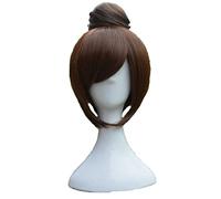 MAOMA Perruque Cosplay Anime，Overwatch Mei Perruque，Brown Perruque，avec Filet de Cheveux Gratuit，pour Fête Carnaval Halloween Perruques
