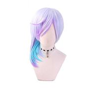 MAOMA Perruque Cosplay Anime，Paradox Live Yatonokami Kanata Perruque，Purple Gradient Short Perruque，avec Filet de Cheveux Gratuit，pour Fête Carnaval Halloween Perruques