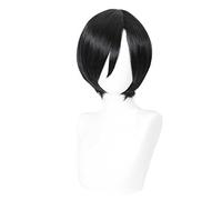 MAOMA Perruque Cosplay Anime，Resident Evil Ada Wong Perruque，Black Short Perruque，avec Filet de Cheveux Gratuit，pour Fête Carnaval Halloween Perruques