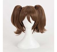 MAOMA Perruque Cosplay Anime,The Seven Deadly Sins Diane Perruque，Double Ponytail Brown Perruque,avec Filet de Cheveux Gratuit,pour Fête Carnaval Halloween Perruques