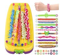 Maomaoyu Kit Bracelet Brésilien Fille, Kit d'artisanat de Bracelet d'amitié, DIY Loisirs Créatif & Jeux pour Filles 5-12 Ans, Bracelet Brésilien Kit comme Cadeau pour Fille 5 6 7 8 9 10 11 Ans