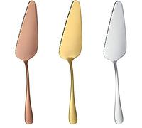 MaoNativey 3 Pièces Pelle à Gâteau Acier Inoxydable, Couteau à Gâteau avec Bord Dentelé Pelle à Pizza pour Cuisines Lavable au Lave-Vaisselle