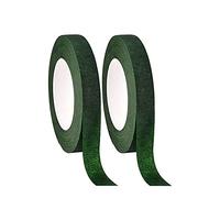MaoNativey Ruban Fleuriste, 2 Rouleaux Ruban De Bouquet, Auto-adhésif Rubans Floraux, pour Les Ruban Adhésif pour Fleuriste pour Corsages, Emballage de Fleurs Tige,Bouquets, Fleurs(27m*12mm)