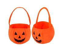 MaoNativey Sac de Citrouille d'halloween, 2Pcs Sac De Citrouille Trick Or Treat Sac de Citrouille d'halloween Sacs de Bonbons