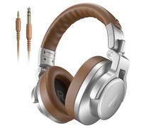 MAONO Casque Audio Filaire Professionnel de Studio avec Câble Détachable de 6,35 mm & 3,5 mm, pour Le Monitoring, Compatible avec Les Microphones, Téléphones, Ordinateurs, Pianos, MH700 Argenté