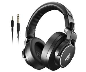 MAONO Casque Audio Filaire Professionnel de Studio avec Câble Détachable de 6,35 mm & 3,5 mm, pour Le Monitoring, Compatible avec Les Microphones, Téléphones, Ordinateurs, Pianos, MH700 Noir
