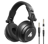 Maono Casque dynamique fermé Studio avec prise jack 3,5 mm et 6,35 mm pour podcasting, production de musique, streaming et plus encore