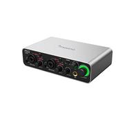 MAONO Interface audio, mixeur audio USB avec préampli 60 dB, 24 bits/192 kHz avec son de qualité studio pour enregistrement, production musicale, guitare, Mac, PC, smartphone (PS22) gris
