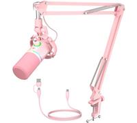 MAONO Micro Dynamique XLR (Rose, Micro avec Bras)