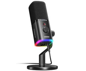 MAONO USB/XLR Micro Gaming pour Streaming, Podcasting et l'enregistrement. Microphone Dynamique avec Double Réduction de Bruit, Contrôle Logiciel et RGB. Compatible PC, PS4/PS5, Consoles de Mixage