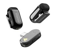 MAONO Wave T1 Mini Micro Cravate sans Fil pour iPhone 17 16 15 Android, Tablette, avec USB-C, Réduction de Bruit, Filtres Vocaux IA, pour TikTok Youtube Vlog Vidéo