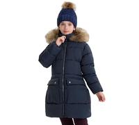 maoo garden Manteau d'hiver Bouffant pour Filles Parka de Neige Épaisse Doublure en Fourrure Duveteuse Capuche Veste Résistante à l'eau Marine 116