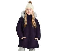 maoo garden Manteau Hiver Fille - 8-14 ans Parka veste enfant fille de Ski Épais avec Capuche en Fausse Fourrure et Revêtement Imperméable pour Grands Violet 11-12 ans