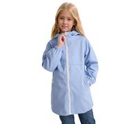 maoo garden Veste de pluie pour filles Imperméable pour enfants Doublure florale légère Coupe-vent de printemps 2112 Violet 13-14Y