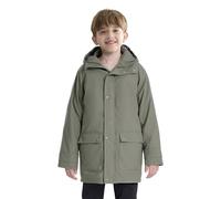maoo garden Veste de pluie pour filles Imperméable pour enfants Doublure florale légère Coupe-vent de printemps Kaki 9-10Y