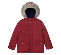maoo garden Veste D'Hiver Doublée Sherpa Pour Petits Garçons Enfants Manteau Résistant à L'Eau à Capuche En Fourrure Gonflée Rouge 116