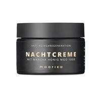 maorika Crème de nuit au miel de Manuka MGO 1000+ - Soin anti-âge neutre avec gelée royale, cire d'abeille et beurre de karité - Pour peau régénérée pendant la nuit - 50 ml