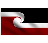 Maoris De Nouvelle-Zélande - Polynésiens Autochtones Bannière Avec Œillets Drapeau De Jardin Solide Drapeau Pour Intérieur Porche Vacances 3X5Ft