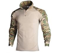 MAOTN Chemise Tactique CP Grande Taille,Uniforme entraînement Manches Longues Camo,Pantalon Fan Militaire,vêtements Paintball Airsoft,Tenue Chasse au Jeu Combat(sans Ceinture),Style1,5XL
