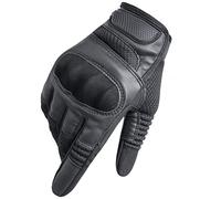 MAOTN Gants Tactiques à écran Tactile Plein Doigt pour l'extérieur, Gants de pour Hommes à articulations dures, Gants de Moto de Fitness antidérapants pour Alpinisme,Black,M