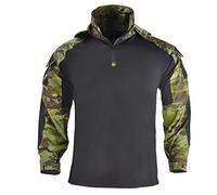 MAOTN Uniform de Combat à Manches Longues Hommes,1/4 Zipper Field Tactical Shirt Suit,Military Fan Camo Assault Jacke,Hunting Shooting Game vêtement,Airsoft Paintball Chemise,Style2,S