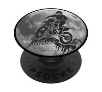 Maotocross Moto Cross Motard Motorcycle Enfant garçon Lune PopSockets PopGrip Adhésif