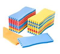 Maotrade Lot de 20 Enrouleur Fil de Peche avec 5 Fentes Planche Mousse à Pêche 6 x 14 cm Bobines de Fil de Pêche en Mousse pour Tenir Ligne de Pêche(Couleur Aléatoire)