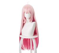 Maou-sama Réessayez! Luna élégant Cosplay perruques pour femmes 80 cm de long résistant à la chaleur cheveux synthétiques rose dégradé rouge Anime Cos perruque Luna élégant