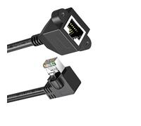 Maouira Prolongateur de réseau Cat6 RJ45, adaptateur à angles multiples, connecteurs blindés pour câble Cat5e Cat5, prolongateur Ethernet blindé