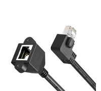 Maouira Prolongateur de réseau Cat6 RJ45, adaptateur à angles multiples, connecteurs blindés pour câble Cat5e Cat5, prolongateur Ethernet blindé