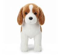 MAOWO Planet Beagle Tricolore en Position Debout, Peluche de Chien de 29 cm pour Jeu et décoration
