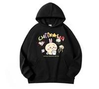 MAOXITCATY Sweat à Capuche animé pour Enfants d'automne, Nouvelle arrivée, Hauts Amples pour garçons et Filles, Sweat-Shirts Mignons à Capuche,Noir,110cm