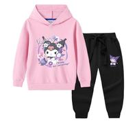 MAOXITCATY Sweat à Capuche Kawaii pour Filles, survêtement pour Enfants, Streetwear, Manches Longues, imprimé Cartoon, 2-13 Ans,Rose,150cm
