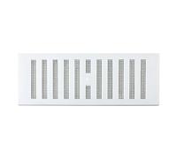 MAP Grille d'aération réglable en plastique avec couvercle anti-moustiquaire, blanc, 22,9 x 7,6 cm