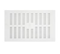 Map Hit & Miss Grille d'aération réglable avec protection anti-moustiquaire, 229 x 152 mm, blanc