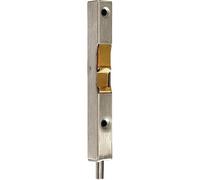 Verrou à onglet zingué encastrable N°120 MAP MASSARD avec gâche et pêne rond Ø8 - L.250 Boîtier 13x12 mm - 120250