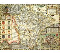 Map Marketing DEVO1 Puzzle Carte Historique du Devon 1000 pièces (1610)