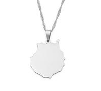 Map Necklace Women's & Men's - Joyful Jewelry Accessory for Special Occasions