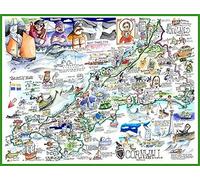 Map Of Cornwall Jigsaw 1000 Piece Puzzle