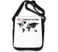 Map Of Countries Who Landed On The Moon Sac à bandoulière humoristique Blanc