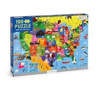 Mudpuppy Puzzle Carte des États-Unis – 100 pièces