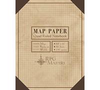 Map Paper: Quad Ruled Book for Map Making