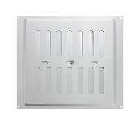 MAP Vents 939-31 Aérations réglables en métal, argent, 229 x 229 mm