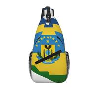 Map01 Sac à bandoulière avec drapeau du Rwanda pour homme et femme