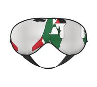 Map02 Drapeau de l'État de Palestine pour le sommeil et les yeux Design mis à jour Blocage de la lumière Pour homme femme Travail Voyage